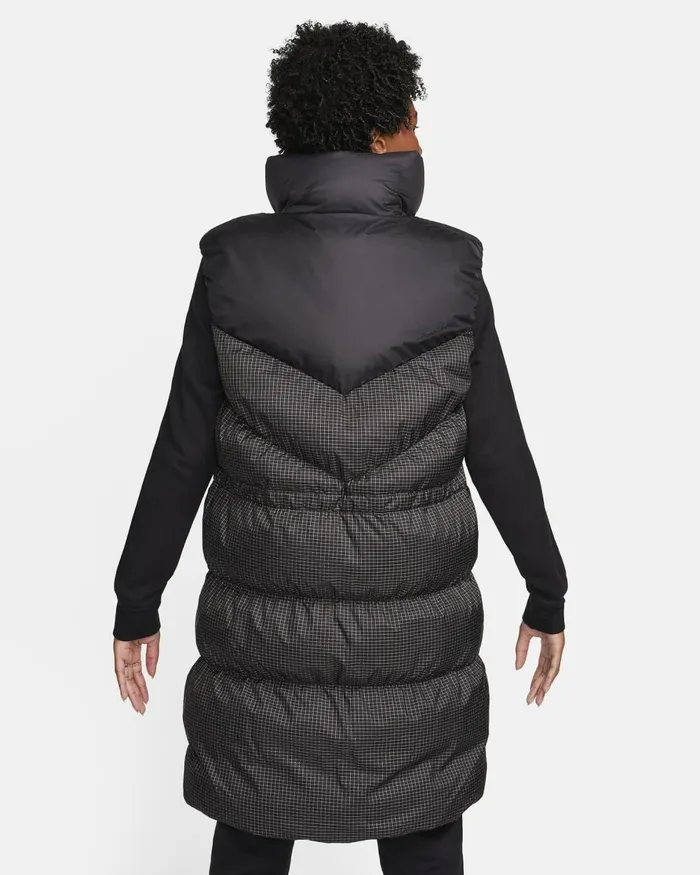 Women Nike All Clothing Sportswear Windpuffer Blackwhite