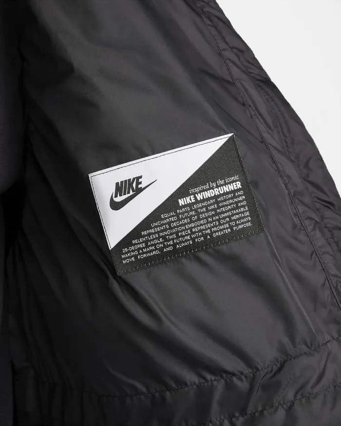 Women Nike All Clothing Sportswear Windpuffer Blackwhite