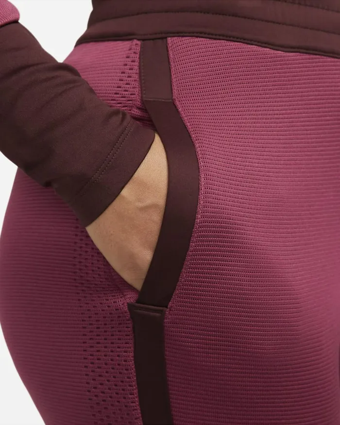 Women Nike All Clothing ThermaFIT ADV City Ready Rosewoodburgundy Crushblack