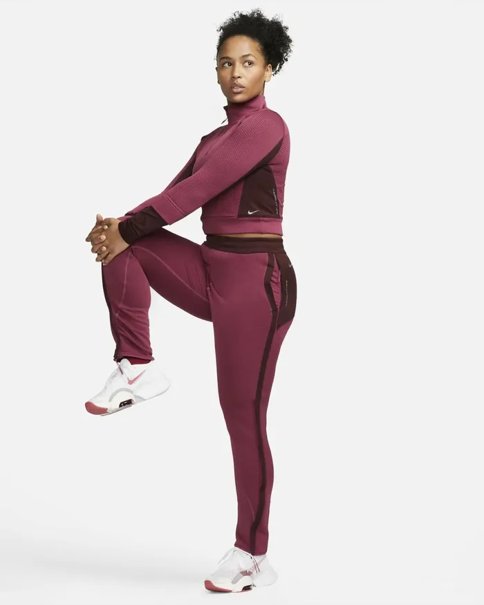 Women Nike All Clothing ThermaFIT ADV City Ready Rosewoodburgundy Crushblack