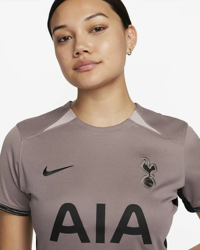 Women Nike All Clothing Tottenham Hotspur 202324 Stadium Third Taupe Hazediffused Taupeblack