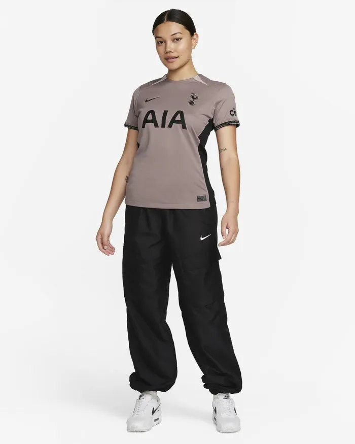 Women Nike All Clothing Tottenham Hotspur 202324 Stadium Third Taupe Hazediffused Taupeblack