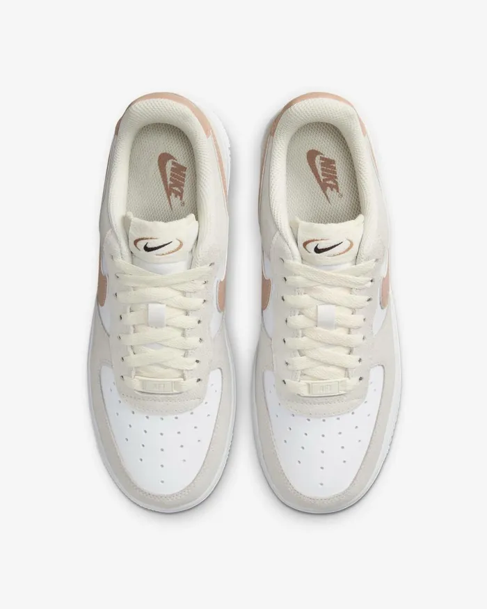 Women Nike All Shoes Air Force 1 03907 Pale Ivorywhiteearthdusted Clay