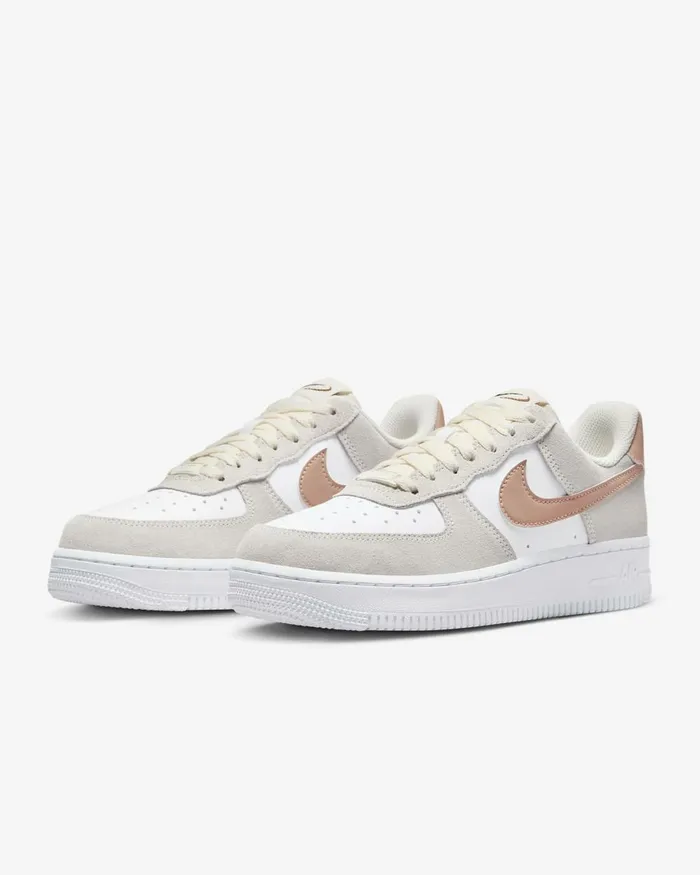 Women Nike All Shoes Air Force 1 03907 Pale Ivorywhiteearthdusted Clay