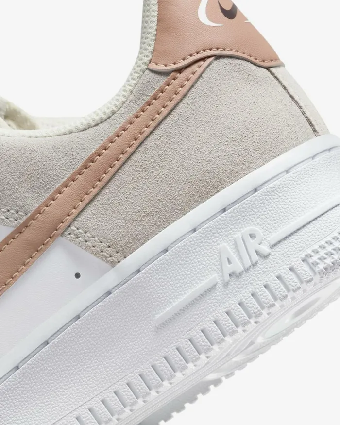 Women Nike All Shoes Air Force 1 03907 Pale Ivorywhiteearthdusted Clay