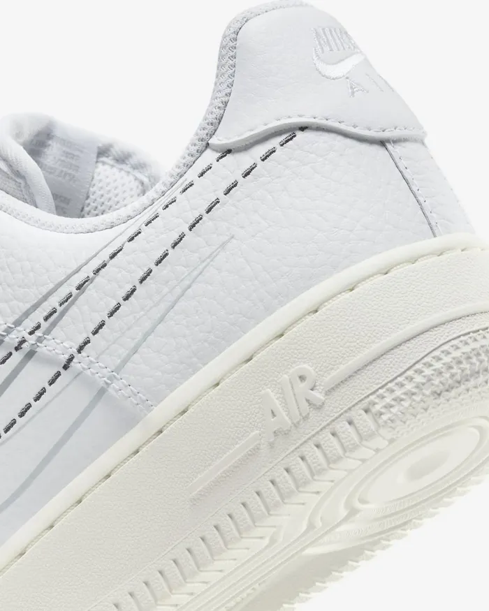 Women Nike All Shoes Air Force 1 03907 Whitelight Smoke Greypure Platinumsmoke Grey
