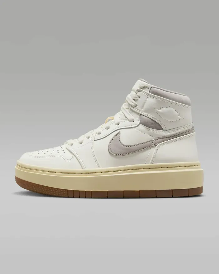 Women Nike All Shoes Air Jordan 1 Elevate High SE Sailpale Vanillagum Medium Browncollege Grey Women Nike All Shoes Air Jordan 1 Elevate High SE Sailpale Vanillagum Medium Browncollege Grey