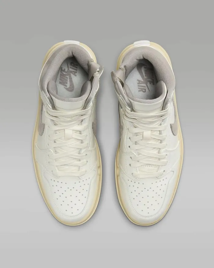 Women Nike All Shoes Air Jordan 1 Elevate High SE Sailpale Vanillagum Medium Browncollege Grey