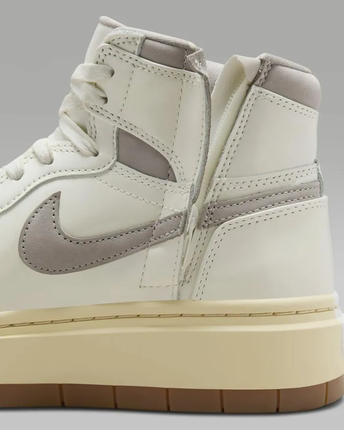 Women Nike All Shoes Air Jordan 1 Elevate High SE Sailpale Vanillagum Medium Browncollege Grey