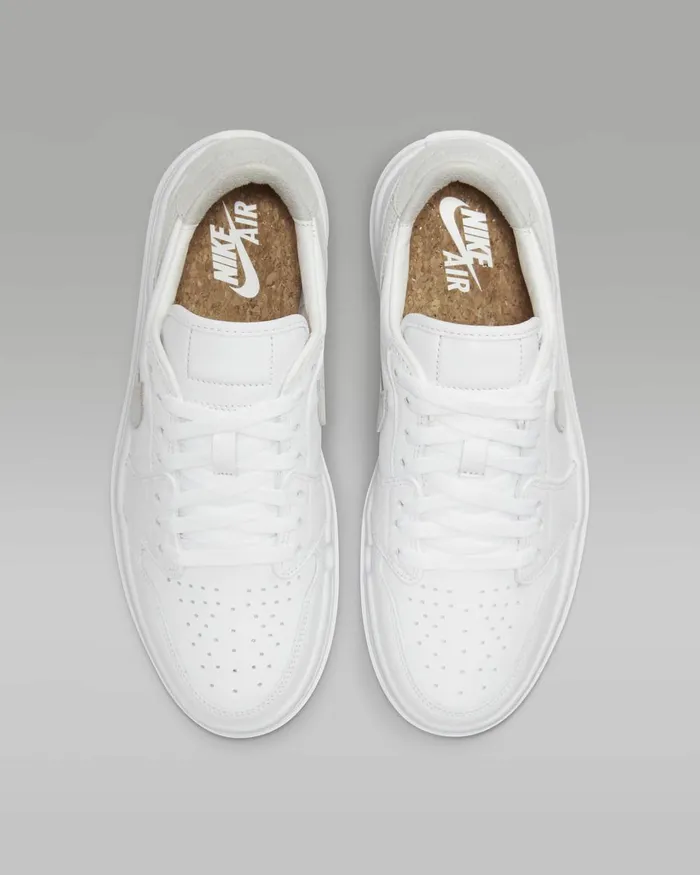 Women Nike All Shoes Air Jordan 1 Elevate Low Whitewhiteneutral Grey