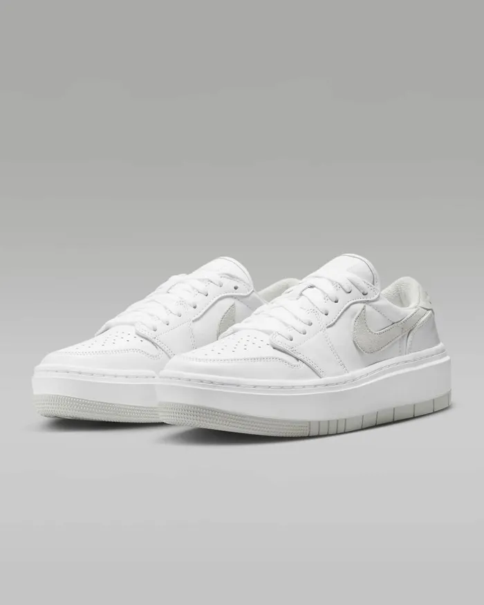 Women Nike All Shoes Air Jordan 1 Elevate Low Whitewhiteneutral Grey