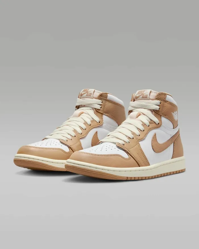 Women Nike All Shoes Air Jordan 1 Retro High OG Pralinesailwhite