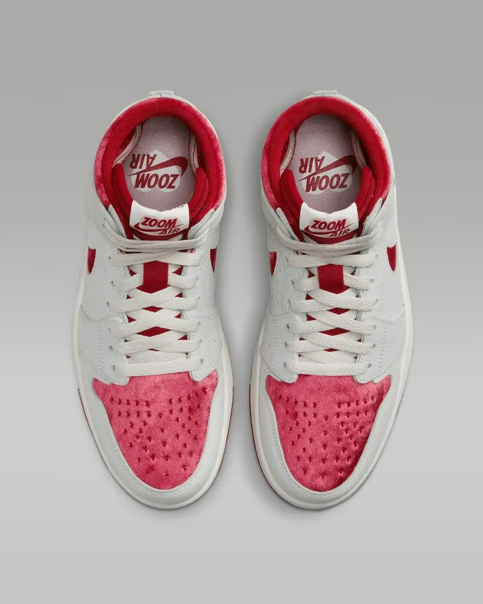 Women Nike All Shoes Air Jordan 1 Zoom CMFT 2 039Valentines Day039 Summit Whitephantomgym Red