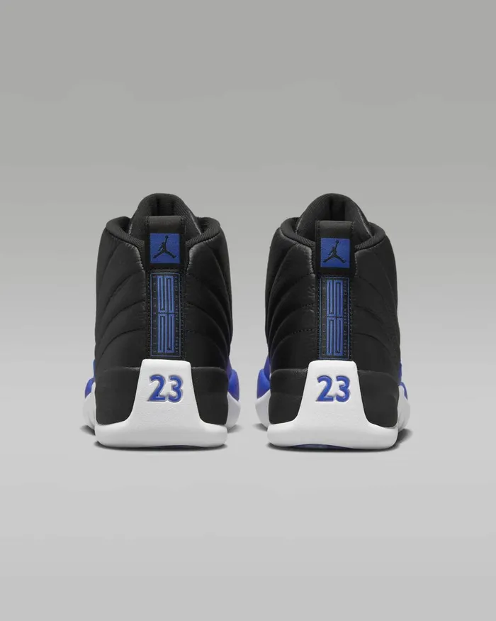 Women Nike All Shoes Air Jordan 12 Retro Blackmetallic Silverwhitehyper Royal