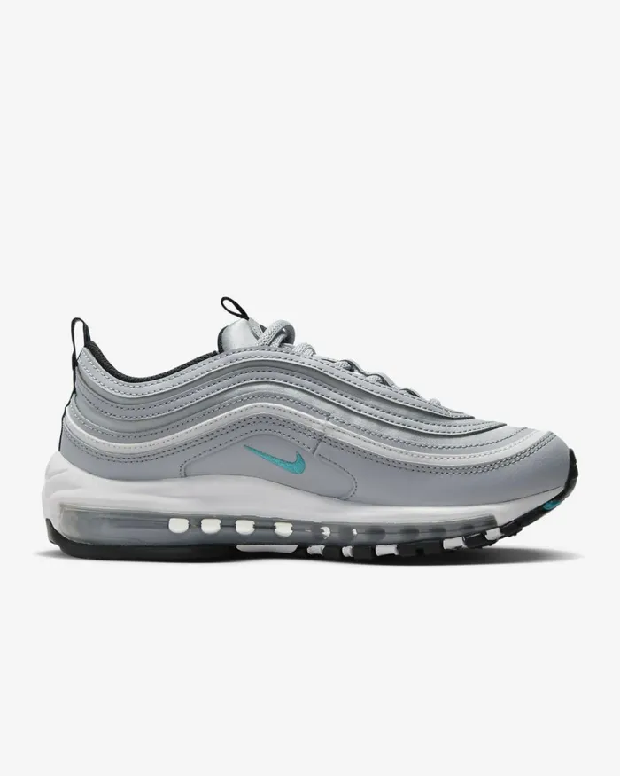 Women Nike All Shoes Air Max 97 Wolf Greywhiteblackteal Nebula