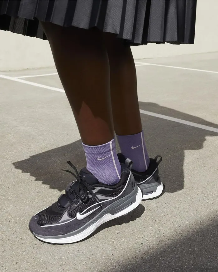 Women Nike All Shoes Air Max Bliss Blackoil Greyiron Greymetallic Silver