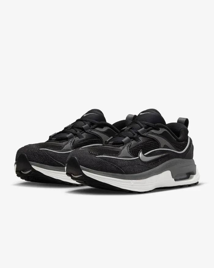 Women Nike All Shoes Air Max Bliss Blackoil Greyiron Greymetallic Silver