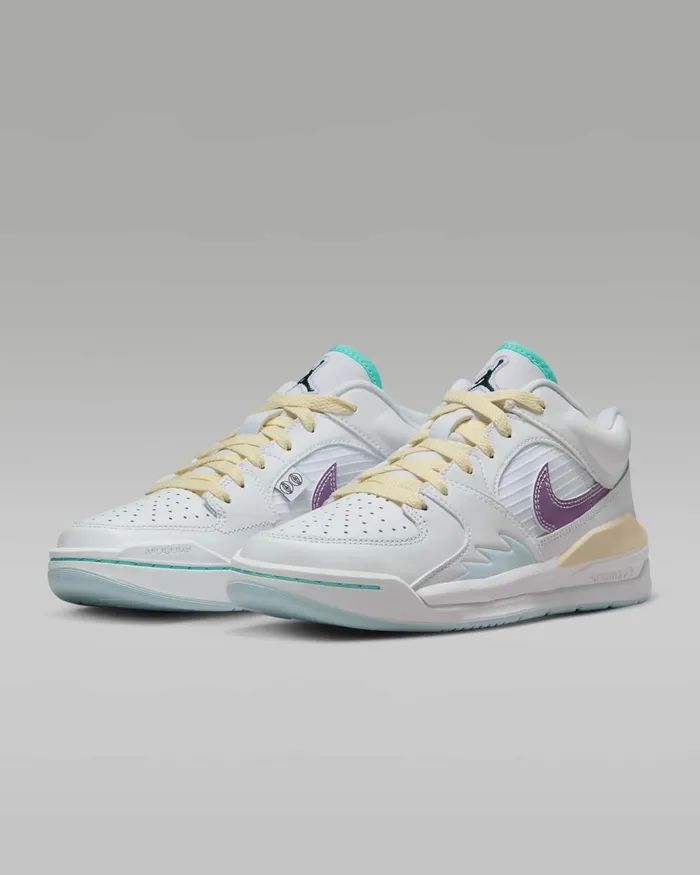 Women Nike All Shoes Jordan Stadium 90 Whitewhiteblue Tintrush Fuchsia