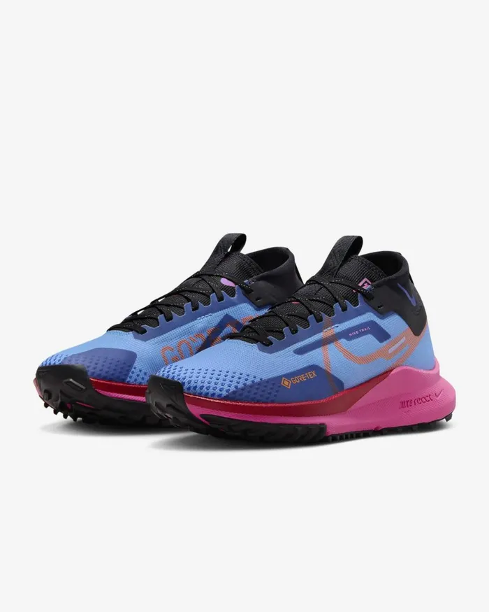 Women Nike All Shoes Pegasus Trail 4 GORETEX University Bluepink Glowgym Redsafety Orange
