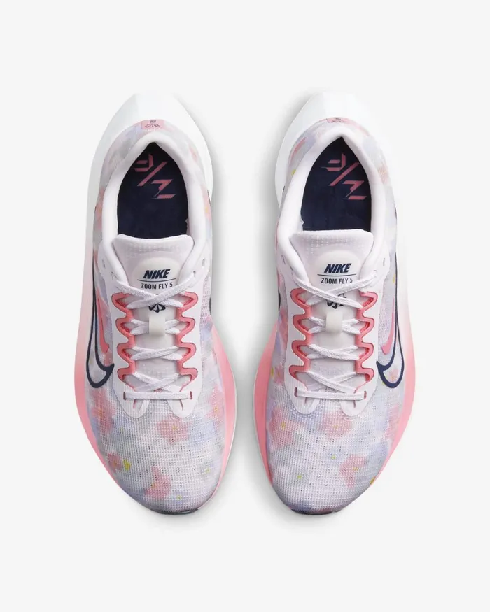 Women Nike All Shoes Zoom Fly 5 Premium Pearl Pinkcoral Chalkwhitemidnight Navy