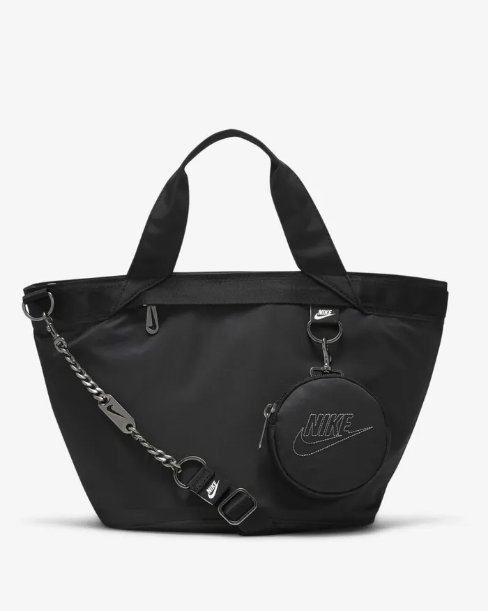 Women Nike Bags And Backpacks Sportswear Futura Luxe Blackblacklight Smoke Grey
