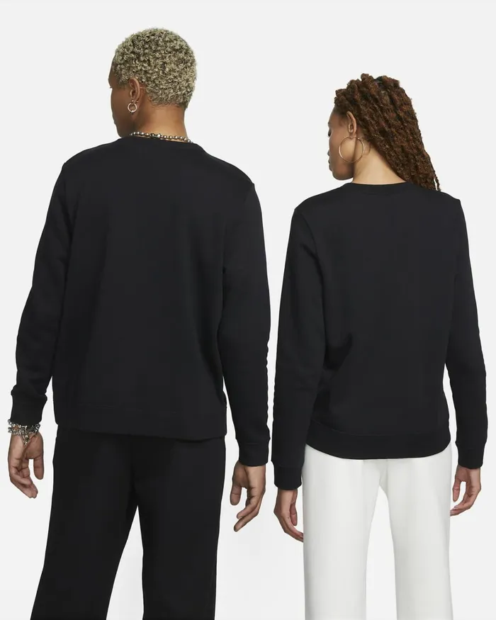 Women Nike Hoodies And Sweatshirts Sportswear Club Fleece Blackwhite