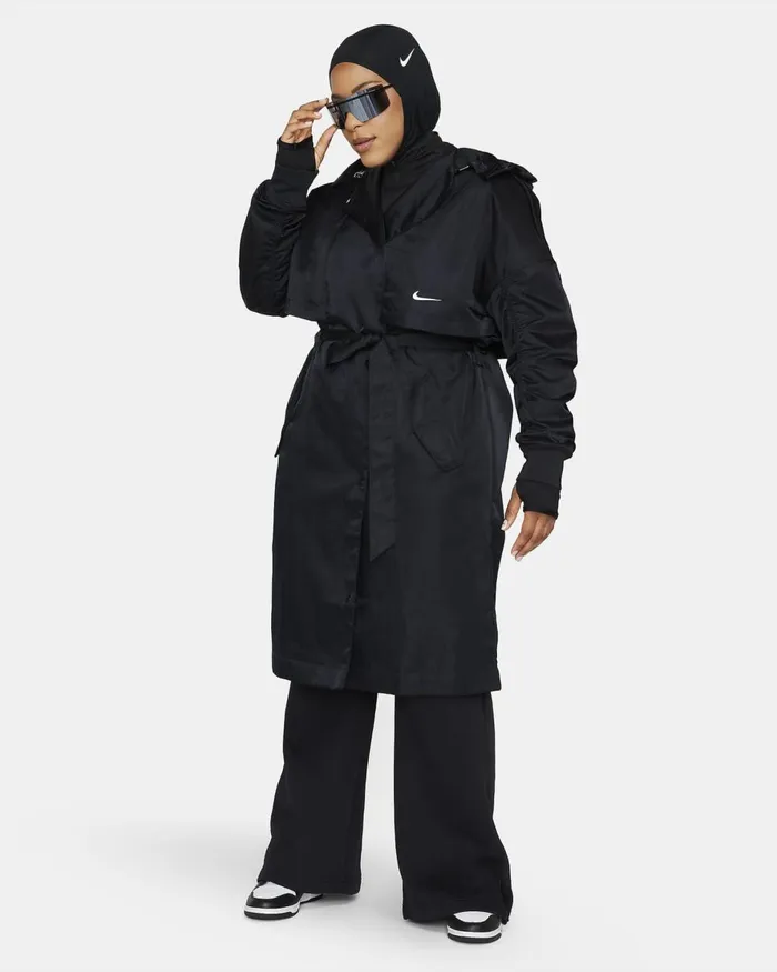 Women Nike Jackets Sportswear Essentials Blackwhite