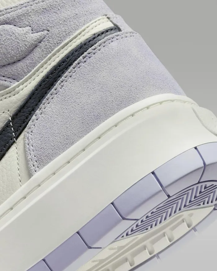 Women Nike Jordan Air Jordan 1 Elevate High Titaniumsaildark Smoke Grey