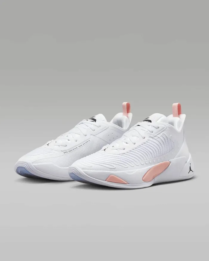 Women Nike Jordan Luka 1 Whitebleached Coralsesameblack