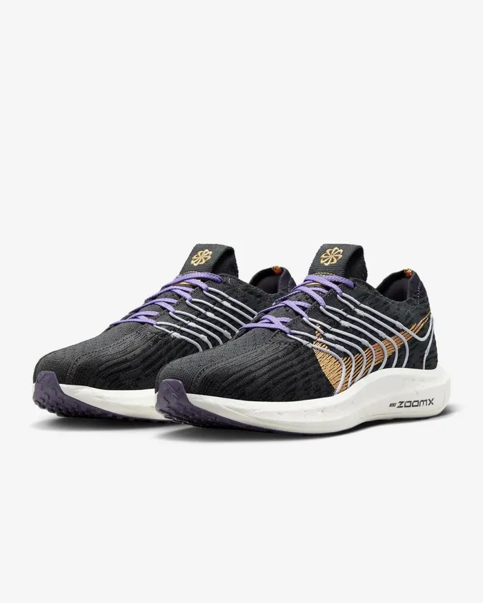 Women Nike Running Pegasus Turbo Blackanthracitecave Purplepeach Cream