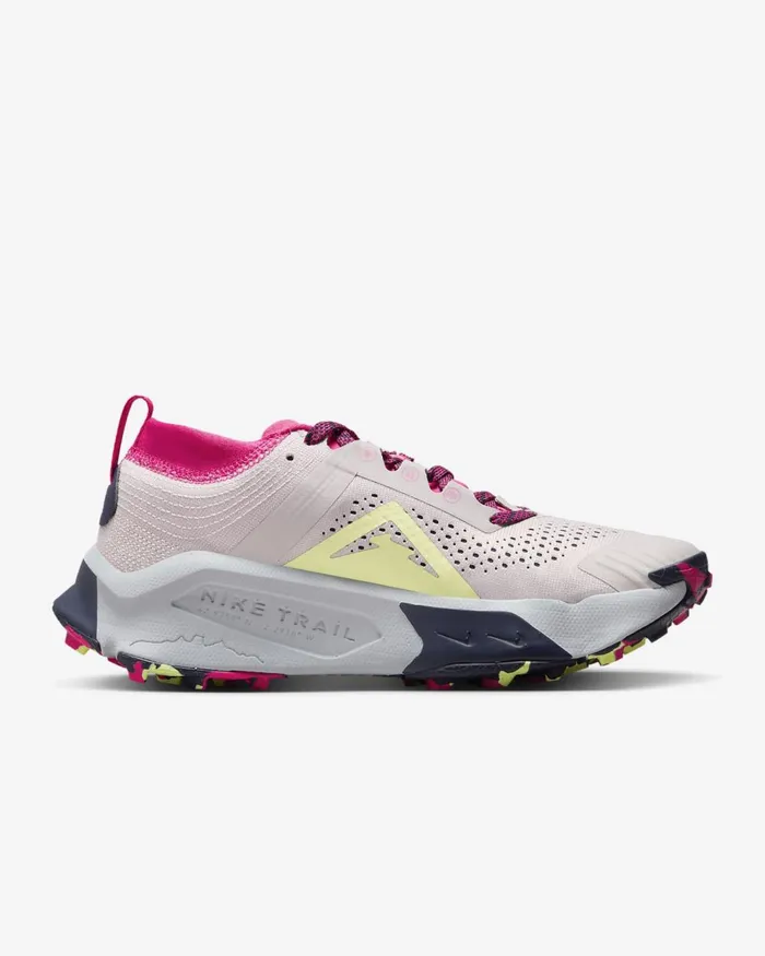 Women Nike Running Zegama Platinum Violetfireberrypurple Inkluminous Green