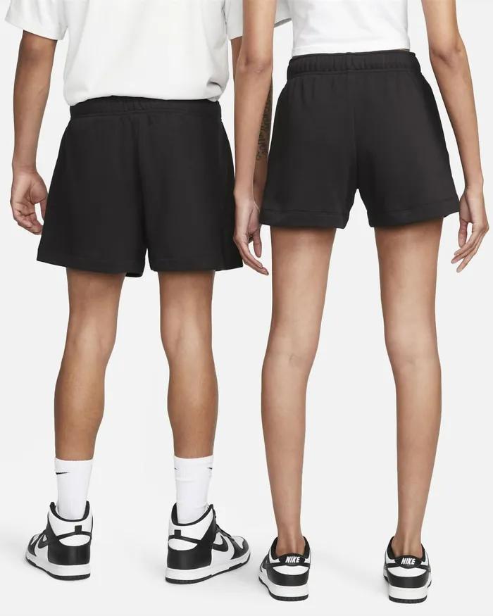 Women Nike Shorts Sportswear Club Fleece Blackwhite