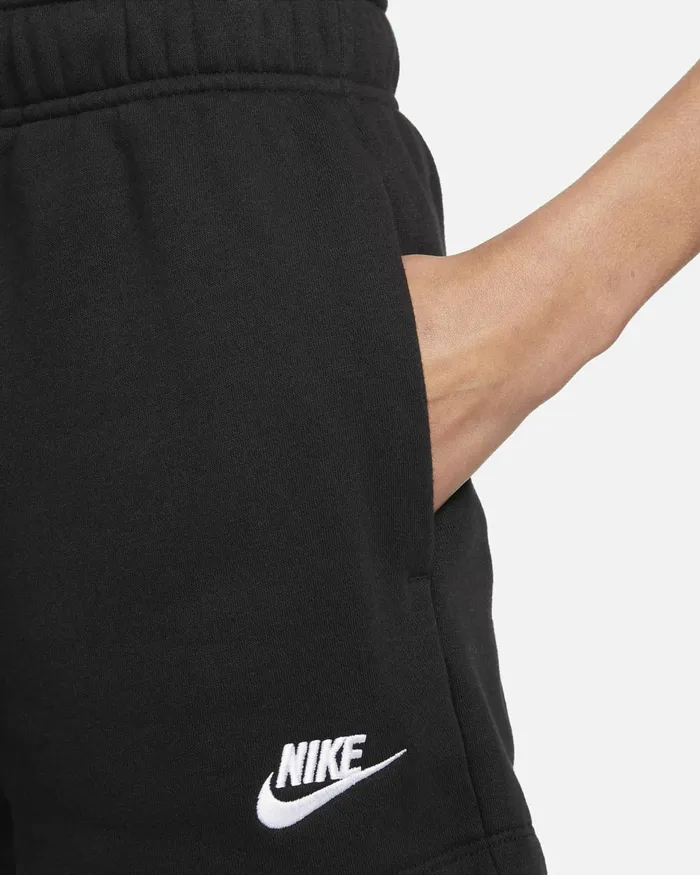 Women Nike Shorts Sportswear Club Fleece Blackwhite