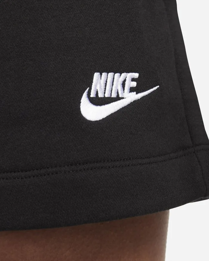 Women Nike Shorts Sportswear Club Fleece Blackwhite