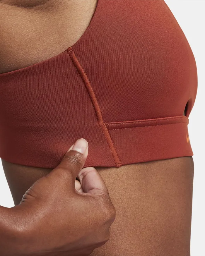 Women Nike Sports Bras Indy Plunge CutOut Rugged Orangesafety Orange
