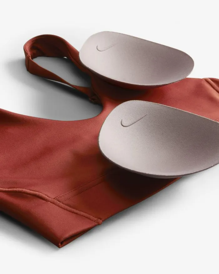 Women Nike Sports Bras Indy Plunge CutOut Rugged Orangesafety Orange