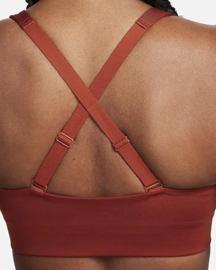 Women Nike Sports Bras Indy Plunge CutOut Rugged Orangesafety Orange