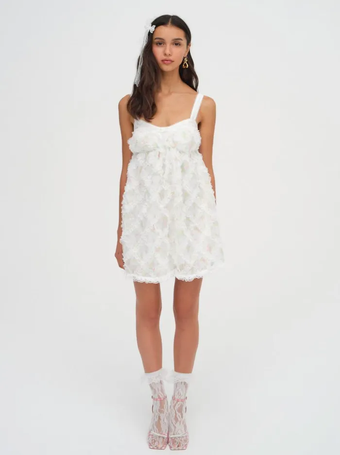 Women Nova Mini Dress White For Love and Lemons Dresses