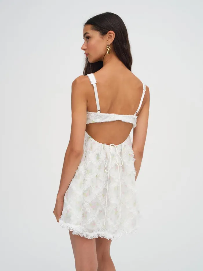Women Nova Mini Dress White For Love and Lemons Dresses