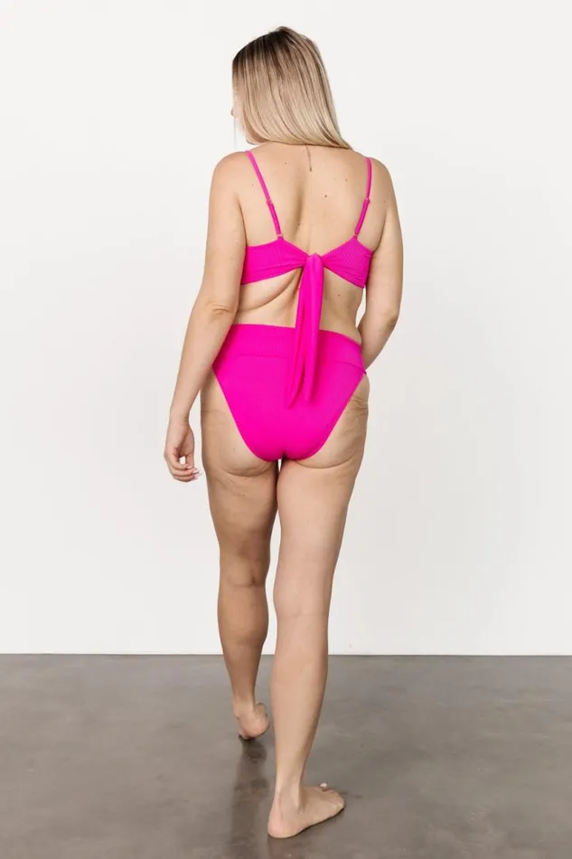 Women Oakland Ribbed Bikini Bottoms Pink Baltic Born Bikini Women Oakland Ribbed Bikini Bottoms Pink Baltic Born Bikini