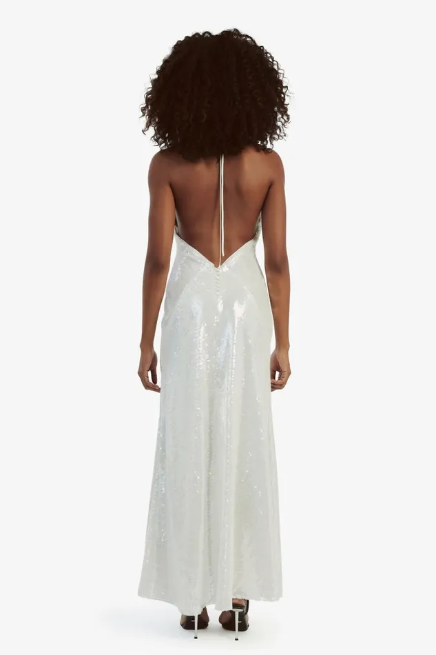 Women Occasion Dresses Bardot Yve Halter Dress In White White Women Occasion Dresses Bardot Yve Halter Dress In White White