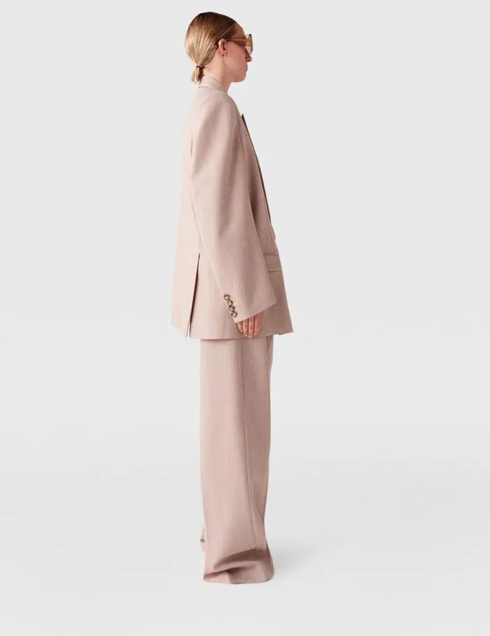 Women Oversized DoubleBreasted Blazer Dusty Pink Stella McCartney Coats And Jackets Women Oversized DoubleBreasted Blazer Dusty Pink Stella McCartney Coats And Jackets