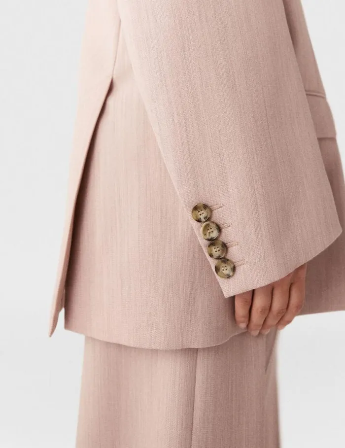 Women Oversized DoubleBreasted Blazer Dusty Pink Stella McCartney Coats And Jackets Women Oversized DoubleBreasted Blazer Dusty Pink Stella McCartney Coats And Jackets