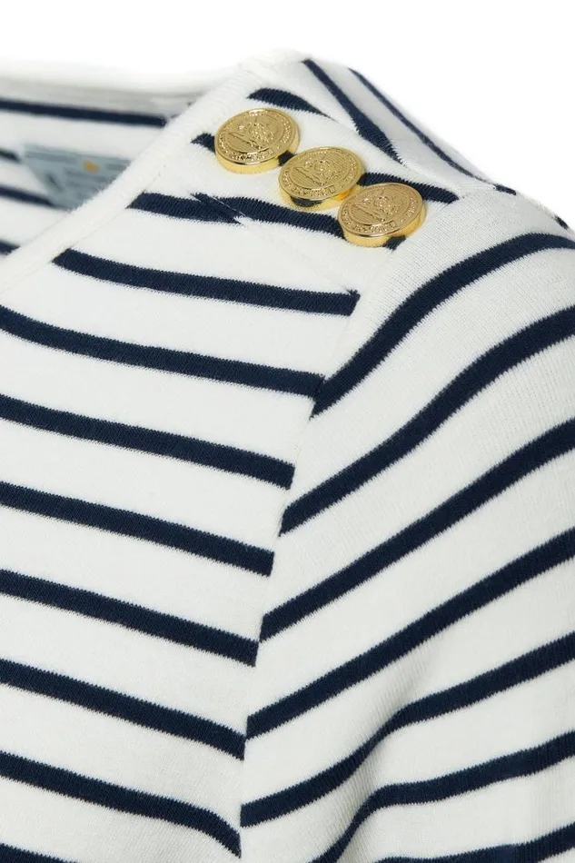 Women Padstow Long Sleeve Crew Neck Tee Natural Ink Navy Stripe Holland Cooper Tops Women Padstow Long Sleeve Crew Neck Tee Natural Ink Navy Stripe Holland Cooper Tops