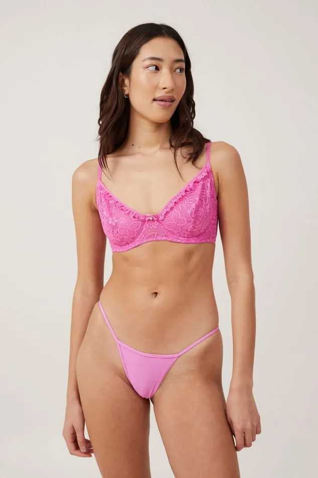 Women Panties Cotton On Tiny Invisible Tanga Thong Cupids Kiss