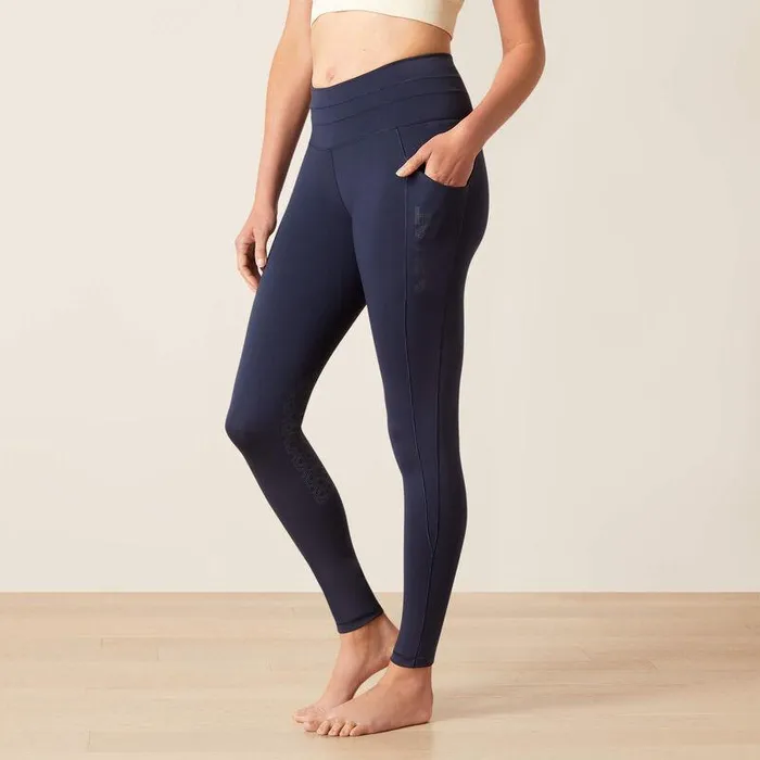 Women Pants and Shorts Ariat Eos 20 Knee Patch Tight Navy Eclipse
