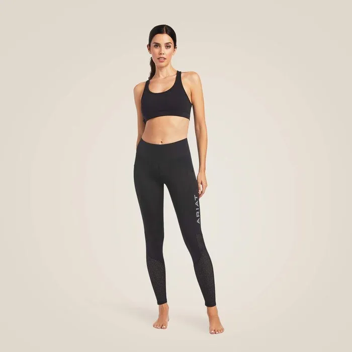 Women Pants and Shorts Ariat Eos Knee Patch Tight Black