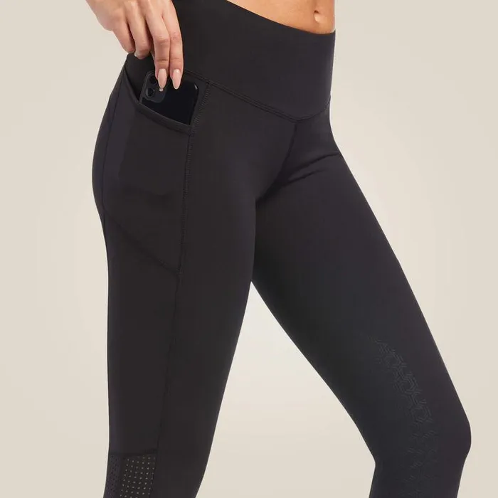 Women Pants and Shorts Ariat Eos Knee Patch Tight Black