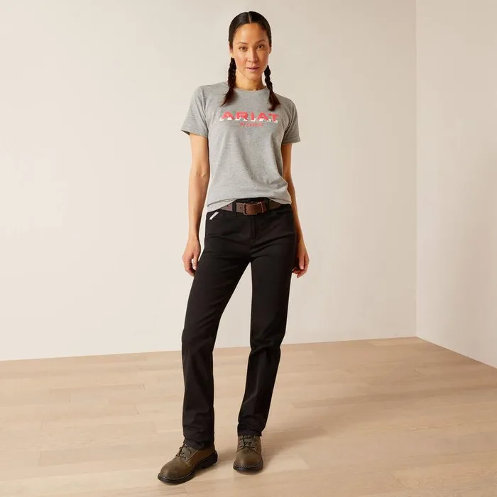 Women Pants and Shorts Ariat Rebar PR Made Tough Straight Pant Black