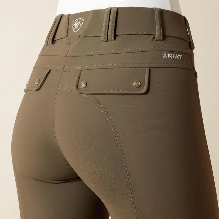 Women Pants and Shorts Ariat Tri Factor Grip Knee Patch Breech Banyan Bark Women Pants and Shorts Ariat Tri Factor Grip Knee Patch Breech Banyan Bark